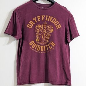 Harry Potter Gryffindor Quidditch Short Sleeve Graphic T-Shirt, Size Large